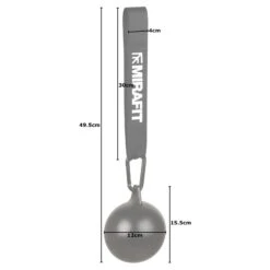 Mirafit Cannonball Pull Up Grips -Fitness Promotion Store 120mm Mirafit Cannonball Pull Up Grip on White Background with Measurements