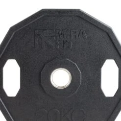 Mirafit Hex Olympic Weight Plates -Fitness Promotion Store 20kg Mirafit Hex Olympic Weight Plate Close