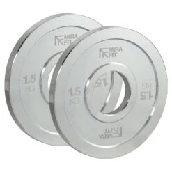 Mirafit Extra Thin Steel Olympic Fractional Plates - Choice Of Size -Fitness Promotion Store 2x1 5kg Mirafit Extra Thin Steel Olympic Fractional Plates on White Background