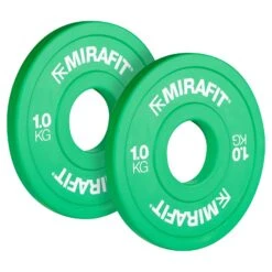 Mirafit Fractional Change Plates -Fitness Promotion Store 2x1kg Mirafit Olympic Change Plates on White Background 1