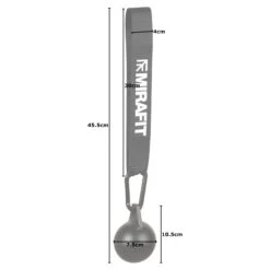 Mirafit Cannonball Pull Up Grips -Fitness Promotion Store 75mm Mirafit Cannonball Pull Up Grip on White Background with Measurements