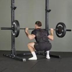 Mirafit M3 7ft 20kg Olympic Barbell - Black 11 Mirafit M3 7ft 20kg Olympic Barbell - Black -Fitness Promotion Store Back Squat with Black Mirafit M3 20kg Olympic Barbell