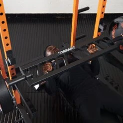 Mirafit Angled Grip Olympic Swiss Bar - Black -Fitness Promotion Store Bench Press with Mirafit Angled Grip Olympic Swiss Bar