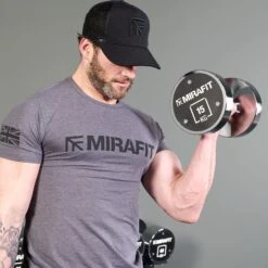 Mirafit Steel Dumbbells -Fitness Promotion Store Bicep Curl with Mirafit Steel Dumbbell