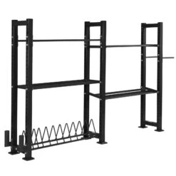 Mirafit 2 Bay Gym Storage System -Fitness Promotion Store Black Mirafit Gym Storage System