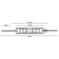 Mirafit Multi Grip Olympic Swiss Bar - Black -Fitness Promotion Store Black Mirafit Olympic Swiss Bar Measurements