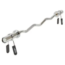 Mirafit Olympic EZ Curl Bar With Collars