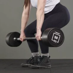 Mirafit Urethane Fixed Weight Barbells -Fitness Promotion Store Deadlift with Mirafit 50kg Urethane Fixed Weight Barbell 1