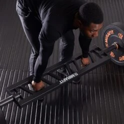 Mirafit Angled Grip Olympic Swiss Bar - Black -Fitness Promotion Store Deadlift with a Mirafit Angled Grip Olympic Swiss Bar