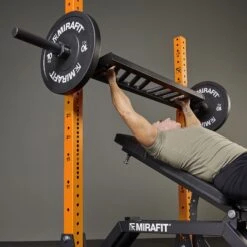 Mirafit Angled Grip Olympic Swiss Bar - Black -Fitness Promotion Store Donna Moore Incline Bench Press using Mirafit Swiss Bar