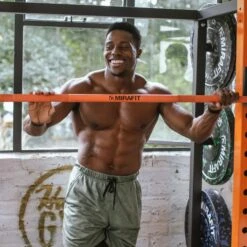 Mirafit M3 7ft 20kg Olympic Barbell - Orange & Black 11 Mirafit M3 7ft 20kg Olympic Barbell - Orange & Black -Fitness Promotion Store Harry Aikines Aryeetey Mirafit M3 20kg 7ft Olympic Barbell