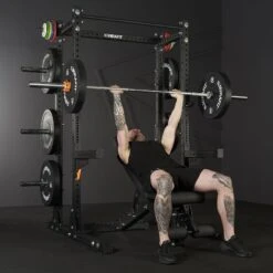 Mirafit M3 Half Rack -Fitness Promotion Store Incline Bench Press using M3 Half Rack