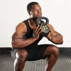 Mirafit 3pce Kettlebell Weight Set With Stand (Total 30lbs) 6 Mirafit 3pce Kettlebell Weight Set With Stand (Total 30lbs) -Fitness Promotion Store Kettlebell Squat with Mirafit 3 Piece Kettlebell Set with Stand