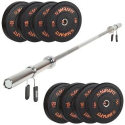 Mirafit Olympic Barbell & Weights Set
