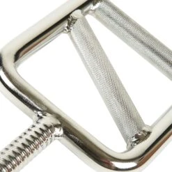 Mirafit 1" Multi Grip Spinlock Tricep Bar -Fitness Promotion Store Knurled Grip Close Up on Mirafit 1 inch Multi Grip Spinlock Tricep Bar