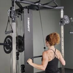 Mirafit Functional Trainer -Fitness Promotion Store Lat Pulldown with Mirafit Plate Loaded Functional Trainer