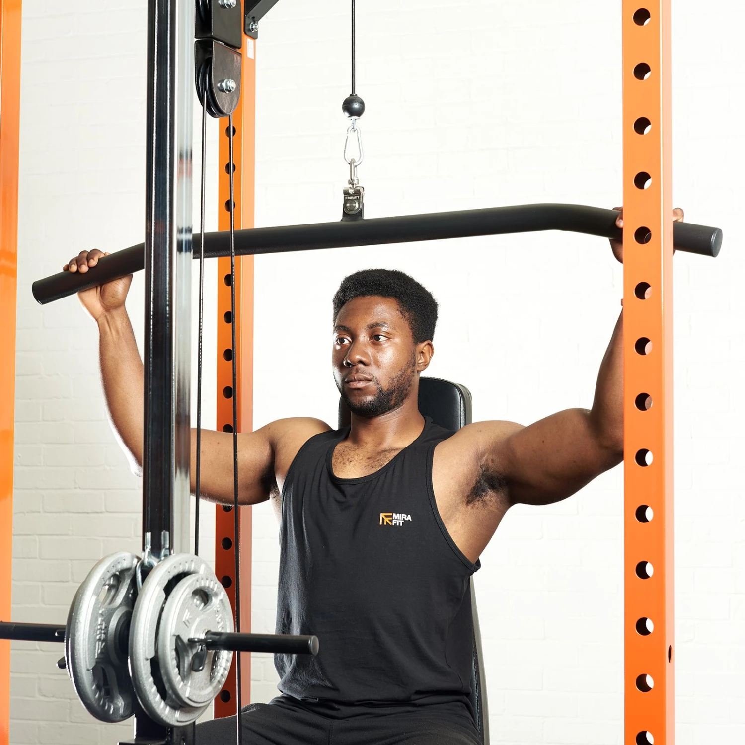 Mirafit Thick Grip Lat Pulldown Bar Cable Attachment 2 Mirafit Thick Grip Lat Pulldown Bar Cable Attachment - Image 2