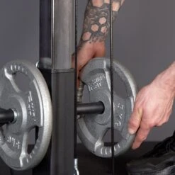 Mirafit M100 Power Rack Cable Pulley System -Fitness Promotion Store Loading Weight Plates on M100 Cable Machine 3