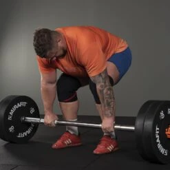 Mirafit 7ft Thick Grip Olympic Bar - Silver -Fitness Promotion Store Luke Stoltman deadlift Mirafit 7ft Thick Grip Bar