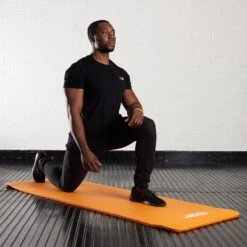 Mirafit 15mm Thick Exercise Floor Mat -Fitness Promotion Store Lunge on Orange Mirafit 15mm Thick Exercise Floor Mat