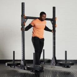 Mirafit M3 Strongman Yoke -Fitness Promotion Store Man Carrying Mirafit M3 Strongman Yoke