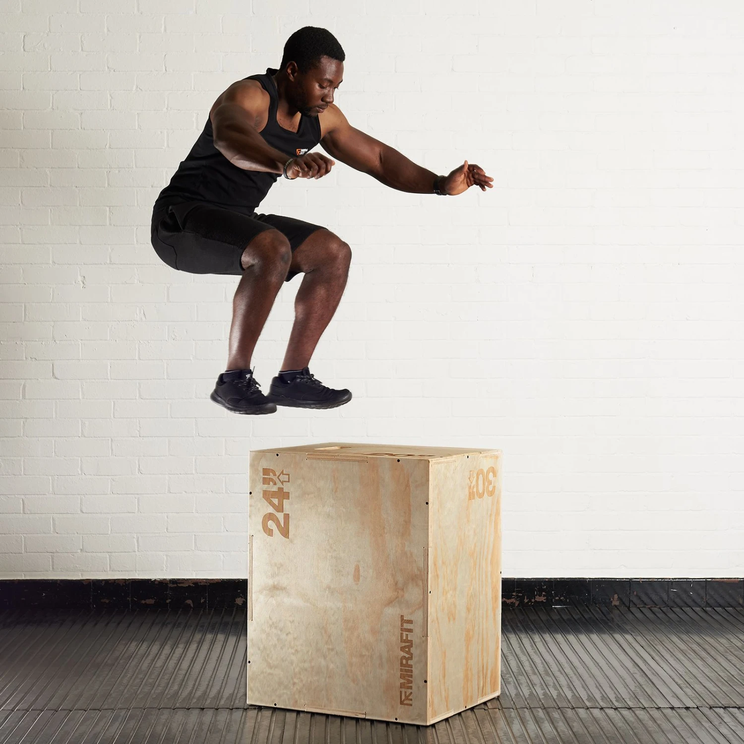 Mirafit 3in1 Wooden Plyo Jump Box - 30" X 24" X 20" 2 Mirafit 3in1 Wooden Plyo Jump Box - 30" X 24" X 20" - Image 2