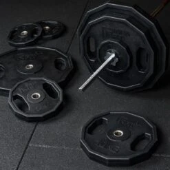 Mirafit Hex 1" Weight Plates -Fitness Promotion Store Mirafit 1 inch Hex Weight Plates on Mat 7