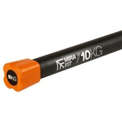 Mirafit Aerobic Weighted Body Bar -Fitness Promotion Store Mirafit 10kg Weighted Workout Bar End Cap
