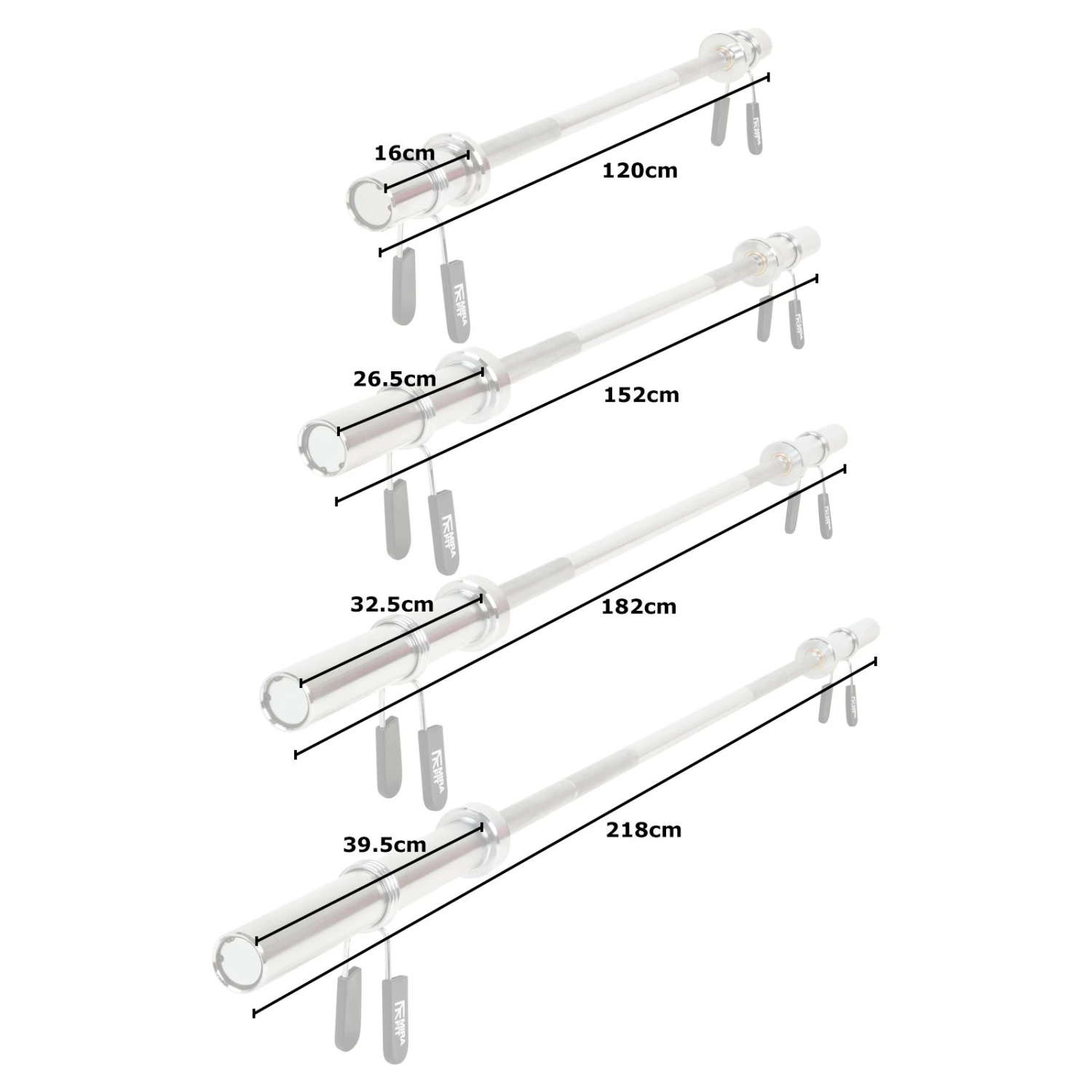 Mirafit 2" Olympic Barbell Weight Bar - 4ft/5ft/6ft/7ft 10 Mirafit 2" Olympic Barbell Weight Bar - 4ft/5ft/6ft/7ft - Image 10