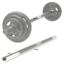 Mirafit 20kg Studio Pump Set - Black -Fitness Promotion Store Mirafit 20kg Black Studio Pump Set measurements 1