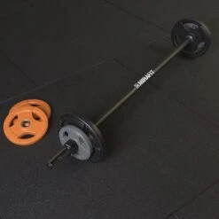 Mirafit 20kg Studio Pump Set - Black/Orange/Grey -Fitness Promotion Store Mirafit 20kg Studio Pump Set Black Orange Grey on Mats