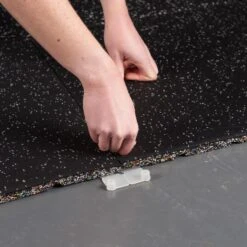 Mirafit Premium 20mm Rubber Gym Floor Mats -Fitness Promotion Store Mirafit 20mm Rubber Flooring Grey with connector