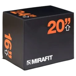 Mirafit 3 In 1 Soft Plyo Jump Box - 24" X 20" X 16"