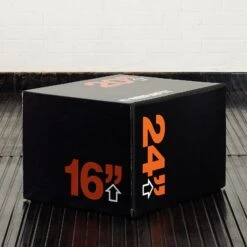 Mirafit 3 In 1 Soft Plyo Jump Box - 24" X 20" X 16" -Fitness Promotion Store Mirafit 3 in 1 Soft Plyo Jump Box 24x20x16 on Gym Mat