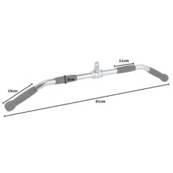 Mirafit 36" Lat Pull Down Bar Attachment With Rubber Grips -Fitness Promotion Store Mirafit 36inch Lat Pull Bar Attachment Measurements