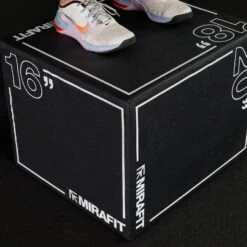 Mirafit Hybrid Plyo Jump Boxes -Fitness Promotion Store Mirafit 3in1 Covered Wooden Plyo Boxes close