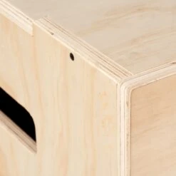 Mirafit 3in1 Wooden Plyo Jump Box - 30" X 24" X 20" 14 Mirafit 3in1 Wooden Plyo Jump Box - 30" X 24" X 20" -Fitness Promotion Store Mirafit 3in1 Wooden Plyo Jump Box 30x24x20 Close Up Corner View