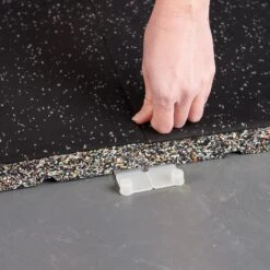 Mirafit Premium 40mm Rubber Gym Floor Mats -Fitness Promotion Store Mirafit 40mm Premium Rubber Tiles Light Grey with connector copy