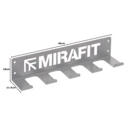 Mirafit Multi Function Gym Wall Storage Rack - 5 Hook -Fitness Promotion Store Mirafit 5 Hook Multi Function Gym Wall Storage Rack measurements