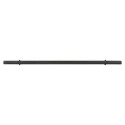 Mirafit Shorty 5ft Axle Bar -Fitness Promotion Store Mirafit 5ft Black Axle Bar Front View on White Background