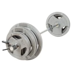 Mirafit 5ft Olympic Weight Bar & 100kg Weights Set