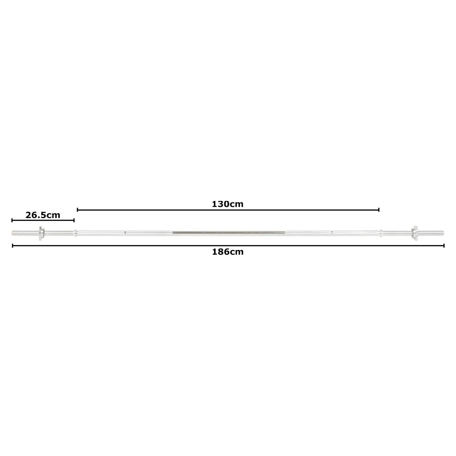 Mirafit 6ft International 1" Spinlock Bar 7 Mirafit 6ft International 1" Spinlock Bar - Image 7