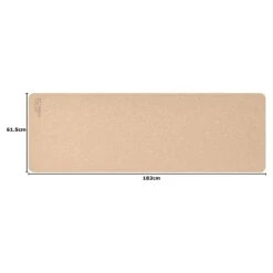 Mirafit 6mm Cork Yoga Mat -Fitness Promotion Store Mirafit 6mm Cork Natural Yoga Mat Measuements
