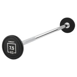 Mirafit Urethane Fixed Weight Barbells -Fitness Promotion Store Mirafit 7 5kg Urethane Fixed Weight Barbell