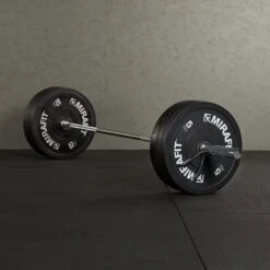 Mirafit Olympic Weight Bar & Bumper Plates Set -Fitness Promotion Store Mirafit 7ft Bar 60kg Bumper Plates