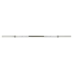 Mirafit 7ft Thick Grip Olympic Bar - Silver -Fitness Promotion Store Mirafit 7ft Thick Grip Olympic Barbell in Silver Front View
