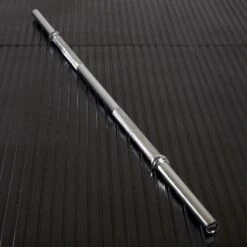 Mirafit 7ft Thick Grip Olympic Bar - Silver -Fitness Promotion Store Mirafit 7ft Thick Grip Olympic Barbell in Silver on Mat