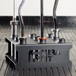 Mirafit 9 Olympic Bar Floor Stand -Fitness Promotion Store Mirafit 9 Olympic Bar Floor Stand with Bars