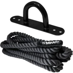 Mirafit 9m Battle Rope & Anchor Set