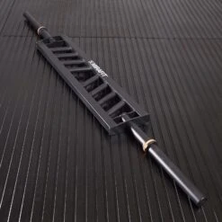 Mirafit Angled Grip Olympic Swiss Bar - Black -Fitness Promotion Store Mirafit Angled Grip Olympic Swiss Bar on Mat